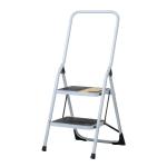Escalera Tubular, Plegable, 2 Peldaños Con Barandal, Pretul