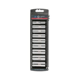 Juego De 9 Dados Largos Cuadro 3/8 Std, Truper