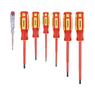 Juego 6 Desarmadores Dielectricos Y 1 Probador De Corriente
