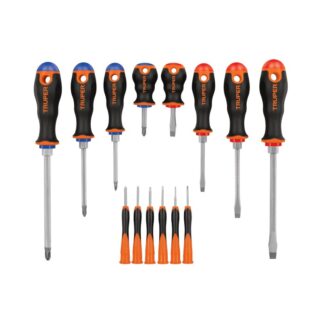 Juego De 8 Desarmadores Mango Comfort Grip Y 6 De Joyero