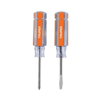 Duo De Mini Desarmadores Mango De Acetato, Truper