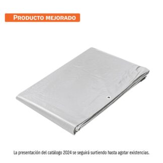 Lona De Polietileno Reforzada 4 X 5 M, Gris, 180G/M2, Truper
