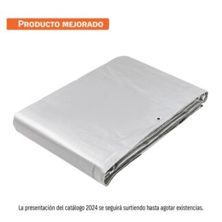 Lona De Polietileno Reforzada 6X12 M, Gris, 180G/M2, Truper