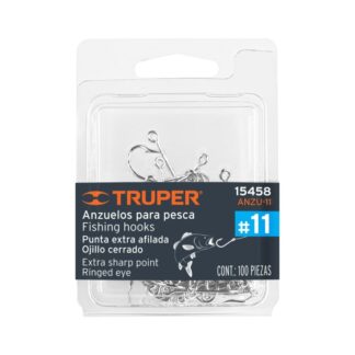 Blister Con 100 Anzuelos Para Pesca # 11, Truper