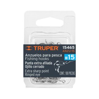 Blister Con 100 Anzuelos Para Pesca # 15, Truper