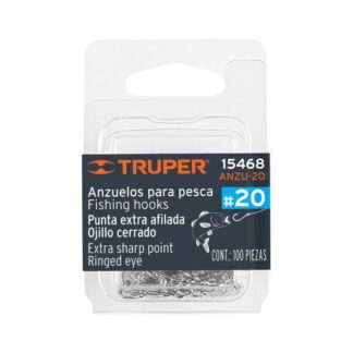 Blister Con 100 Anzuelos Para Pesca # 20, Truper