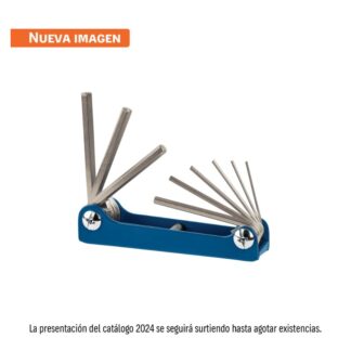 Juego De 9 Llaves Allen mm Tipo Navaja, Cuerpo De Lamina