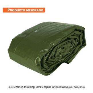 Lona Uso Rudo 12X17 M, Verde Olivo, 240 G/M2, Truper Expert