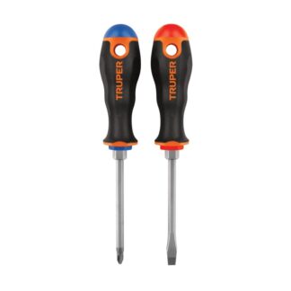 Duo De Desarmadores 1/4 X 4 Mango Comfort Grip, Truper
