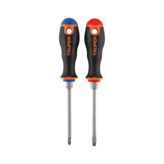Duo De Desarmadores 3/16 X 4 Mango Comfort Grip, Truper