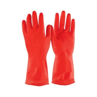 Guantes De Latex Para Limpieza, Rojos, Xg, Pretul
