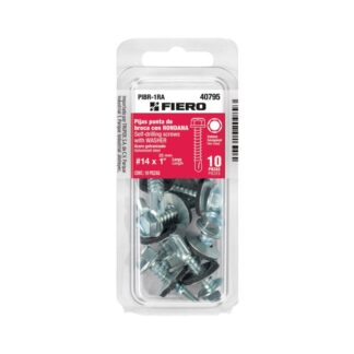 Blister Con 10 Tornillos 1 Hexagonal Punta Broca Con Rondana