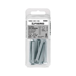 Blister Con 8 Tornillos 1/4 X 1-1/2 Tipo Maquina, Fiero