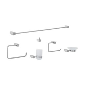 Juego De 6 Accesorios Para Bano, Cromo