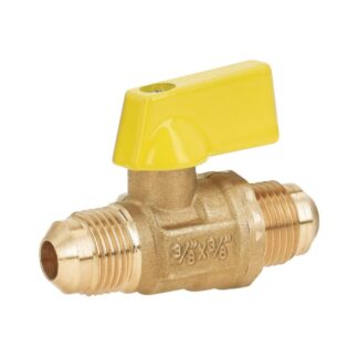 Valvula De Control De Laton Para Gas, 3/8X3/8