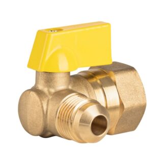 Valvula De Control De Laton, Angular Para Gas, 3/8X1/2