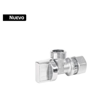 Llave Angular De Zamak Cromada 1/2, 1/4 De Vuelta, Barrilito
