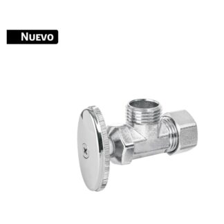 Llave Angular De Zamak Cromada 1/2, De Compresion, Barrilito