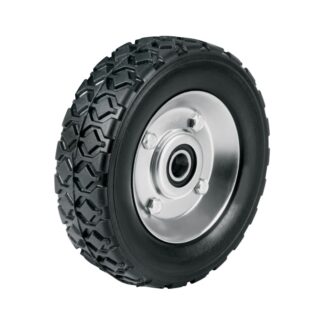 Rueda De Hule Solido 7 Para Diablo, Doble Balero, Pretul