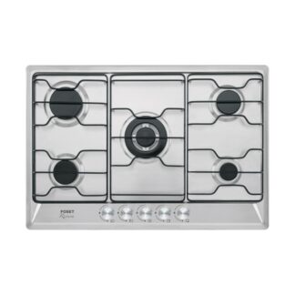 Parrilla De Gas Empotrable 5 Quemadores, Acero Inoxidable, 75cm