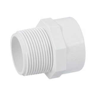 Adaptador Macho De PVC De 1-1/4, Foset