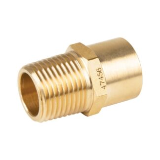 Conector Npt Soldable De Laton, 1/2 X 3/8, Foset
