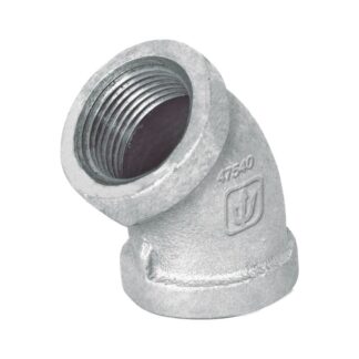 Codo 45 Acero Galvanizado De 3/4, Foset