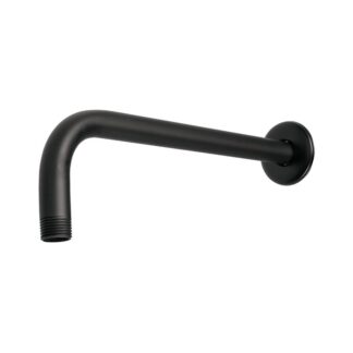 Brazo Recto Con Chapeton Para Regadera, 30 cm, Negro Mate