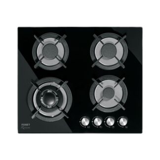 Parrilla De Gas Empotrable 4 Quemadores, Vidrio, Foset