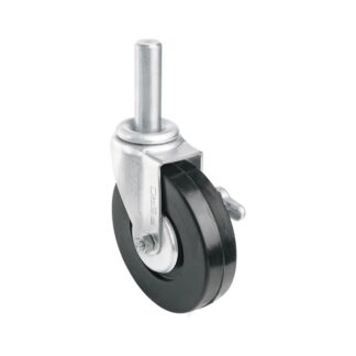 Rodaja Hule 6 Con Espiga Solida Y Freno, Carga 125kg, Fiero