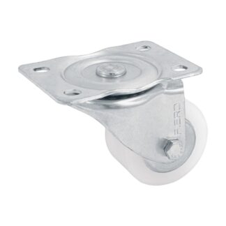 Rodaja De Polietileno 2-1/2 Placa Giratoria Con Balero Fiero