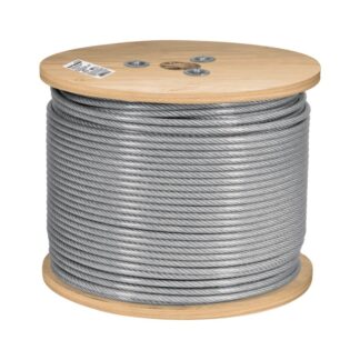 Metro Cable Flexible 3/16 Acero 7X19 Recubierto PVC, 300 M