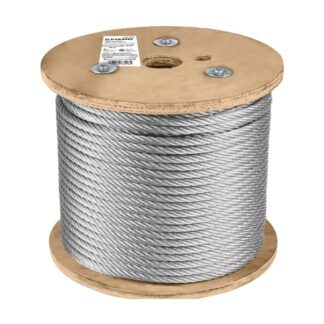 Metro De Cable Rigido 5/16 De Acero 7X7 Hilos, 75 M, Fiero