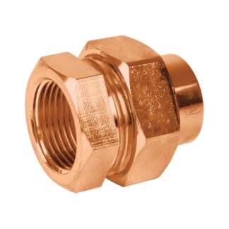 Tuerca Union Laton Cobrizado 3/4 Rosca Interior, Foset