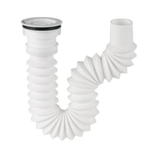 Cespol Flexible P/Fregadero C/Contra 2 1/2, Polipr, 1-1/2