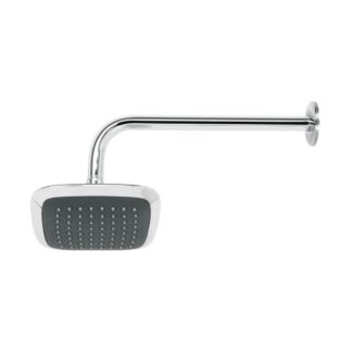 Regadera Cuadrada Plato Ancho 6 Brazo Inox A Muro, Aero