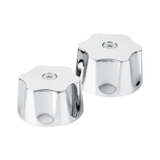 Juego De 2 Manerales Para Lavabo Y Fregadero Metalicos, Aqua