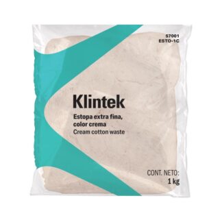 Bolsa De 1 kg De Estopa Color Crema, Klintek