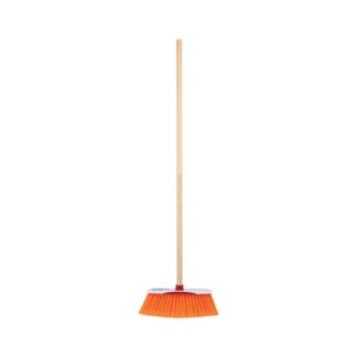 Escoba Estandar Cerdas De Pet Extra Suaves, Baston De Madera